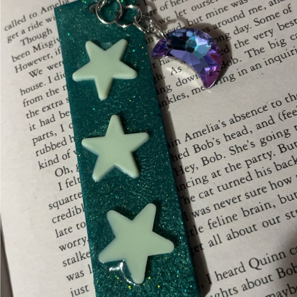 Glow in the Dark Resin Bookmark